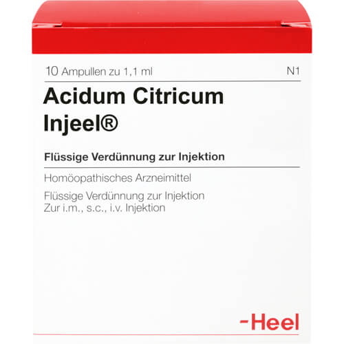 ACIDUM CITRICUM INJEEL Ampullen ACIDUM CITRICUM INJEEL Ampullen