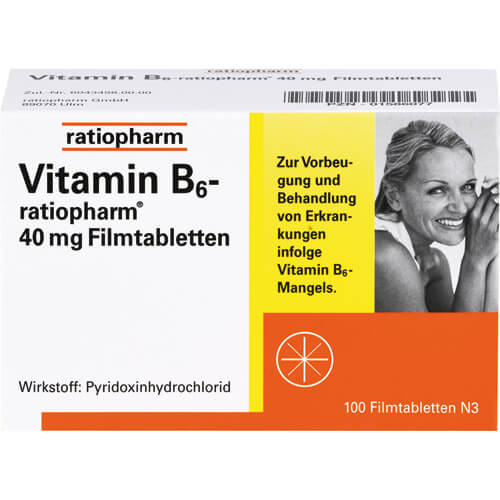 VITAMIN B6-RATIOPHARM 40 mg Filmtabletten VITAMIN B6-RATIOPHARM 40 mg Filmtabletten