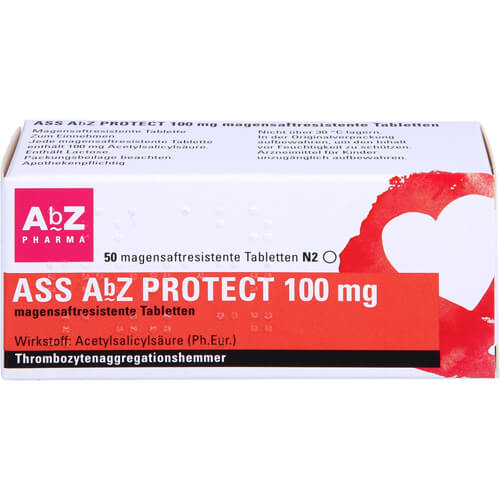 ASS AbZ PROTECT 100 mg magensaftresist.Tabl. ASS AbZ PROTECT 100 mg magensaftresist.Tabl.