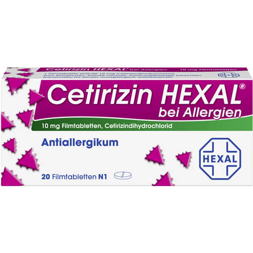 CETIRIZIN HEXAL Filmtabletten bei Allergien CETIRIZIN HEXAL Filmtabletten bei Allergien