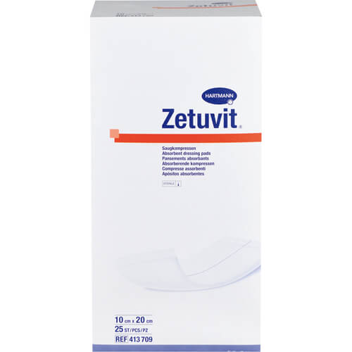 ZETUVIT Saugkompressen steril 10x20 cm ZETUVIT Saugkompressen steril 10x20 cm