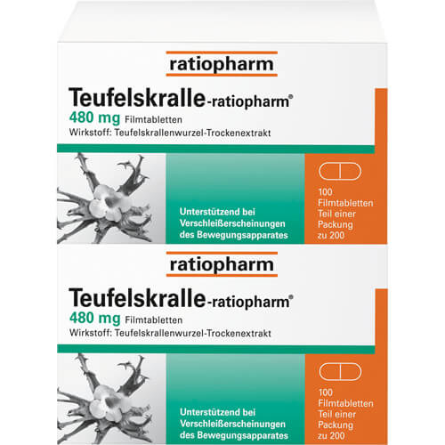 TEUFELSKRALLE-RATIOPHARM Filmtabletten TEUFELSKRALLE-RATIOPHARM Filmtabletten