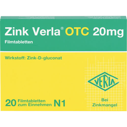 ZINK VERLA OTC 20 mg Filmtabletten ZINK VERLA OTC 20 mg Filmtabletten