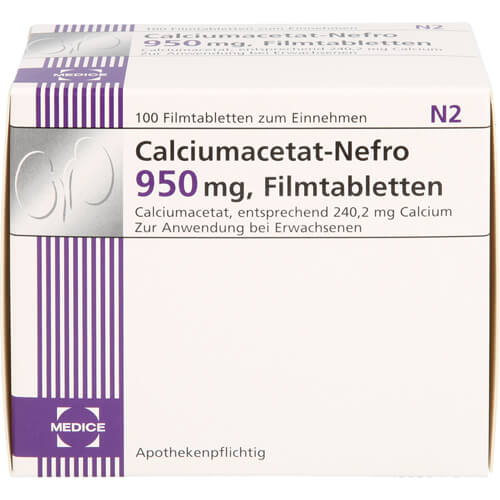 CALCIUMACETAT NEFRO 950 mg Filmtabletten CALCIUMACETAT NEFRO 950 mg Filmtabletten