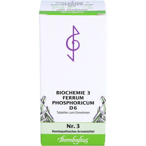 BIOCHEMIE 3 Ferrum phosphoricum D 6 Tabletten BIOCHEMIE 3 Ferrum phosphoricum D 6 Tabletten
