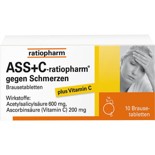 ASS + C-ratiopharm gegen Schmerzen Brausetabletten ASS + C-ratiopharm gegen Schmerzen Brausetabletten