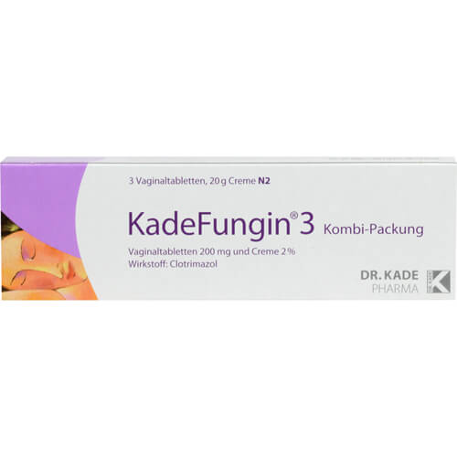KADEFUNGIN 3 Kombip.20 g Creme+3 Vaginaltabl. KADEFUNGIN 3 Kombip.20 g Creme+3 Vaginaltabl.