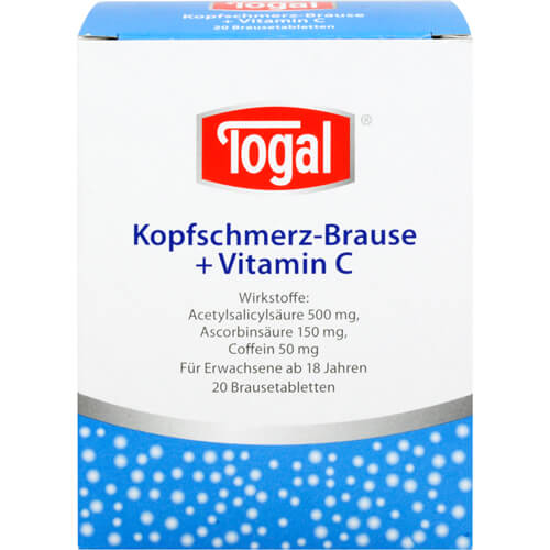 TOGAL Kopfschmerz-Brause + Vit.C Brausetabletten TOGAL Kopfschmerz-Brause + Vit.C Brausetabletten
