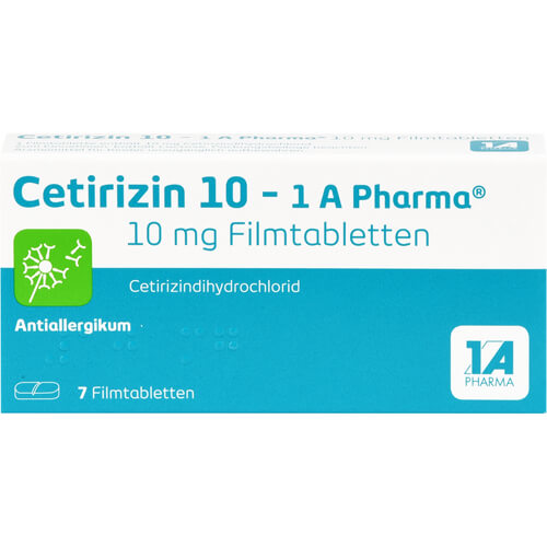 CETIRIZIN 10-1A Pharma Filmtabletten CETIRIZIN 10-1A Pharma Filmtabletten