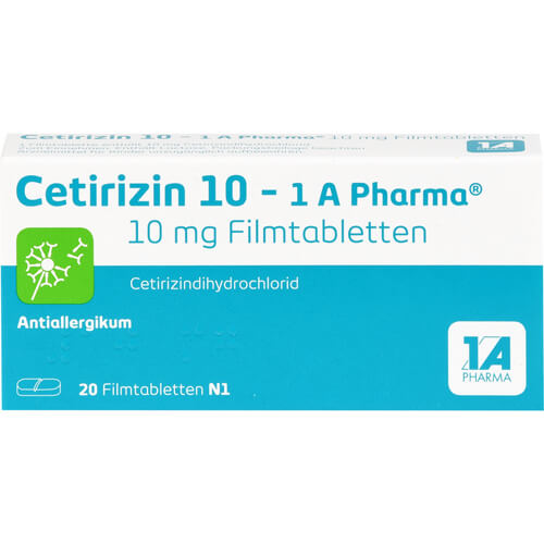 CETIRIZIN 10-1A Pharma Filmtabletten CETIRIZIN 10-1A Pharma Filmtabletten