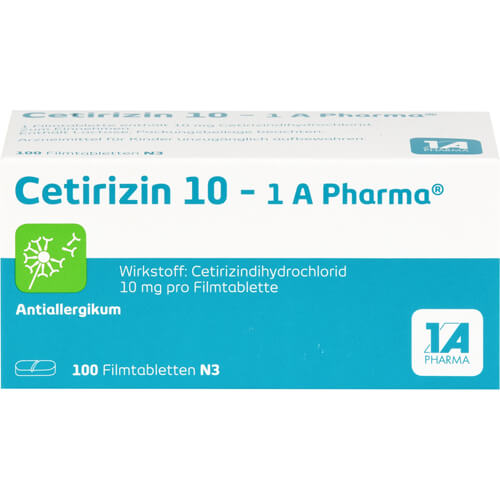 CETIRIZIN 10-1A Pharma Filmtabletten CETIRIZIN 10-1A Pharma Filmtabletten