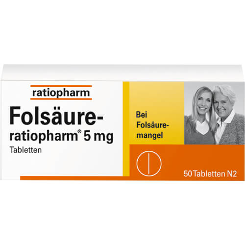 FOLSÄURE-RATIOPHARM 5 mg Tabletten FOLSÄURE-RATIOPHARM 5 mg Tabletten
