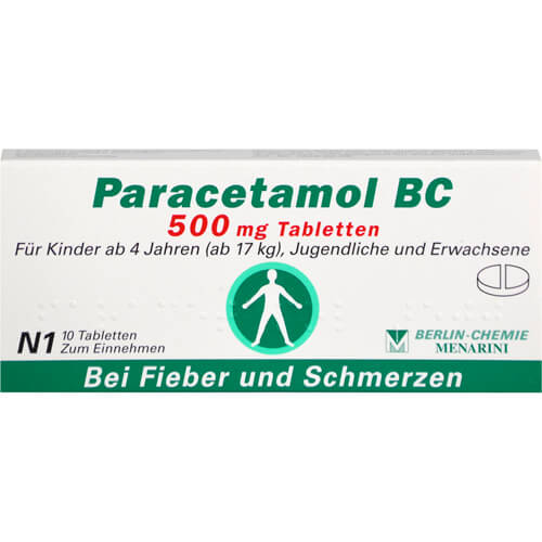 PARACETAMOL BC 500 mg Tabletten PARACETAMOL BC 500 mg Tabletten