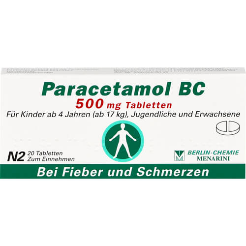 PARACETAMOL BC 500 mg Tabletten PARACETAMOL BC 500 mg Tabletten
