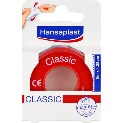 HANSAPLAST Fixierpfl.Classic 1,25 cmx5 m HANSAPLAST Fixierpfl.Classic 1,25 cmx5 m