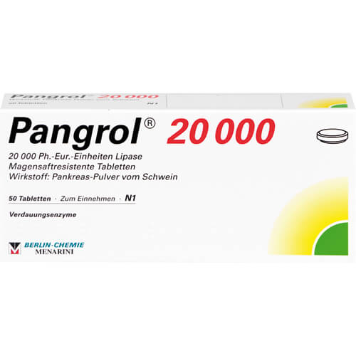PANGROL 20.000 magensaftresistente Tabletten PANGROL 20.000 magensaftresistente Tabletten