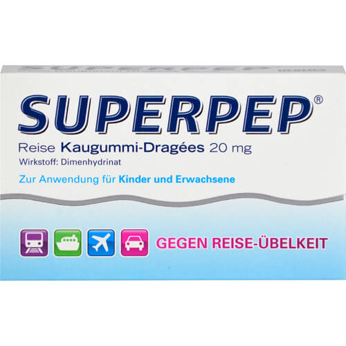 SUPERPEP Reise Kaugummi Dragees 20 mg SUPERPEP Reise Kaugummi Dragees 20 mg