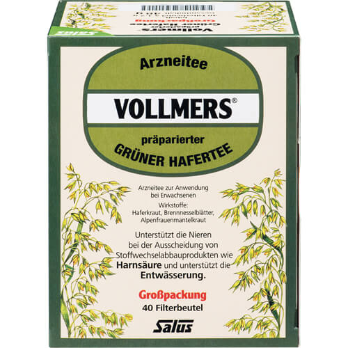 VOLLMERS präparierter grüner Hafertee Filterbeutel VOLLMERS präparierter grüner Hafertee Filterbeutel
