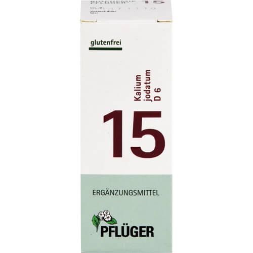 BIOCHEMIE Pflüger 15 Kalium jodatum D 6 Tabletten BIOCHEMIE Pflüger 15 Kalium jodatum D 6 Tabletten