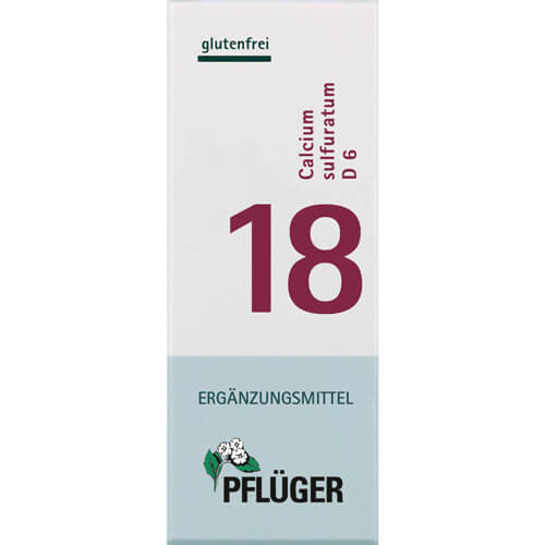 BIOCHEMIE Pflüger 18 Calcium sulfuratum D 6 Tabl. BIOCHEMIE Pflüger 18 Calcium sulfuratum D 6 Tabl.