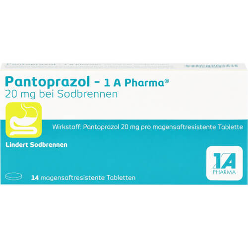 PANTOPRAZOL-1A Pharma 20mg bei Sodbrennen msr.Tab. PANTOPRAZOL-1A Pharma 20mg bei Sodbrennen msr.Tab.