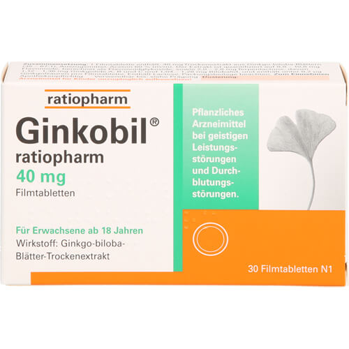 GINKOBIL-ratiopharm 40 mg Filmtabletten GINKOBIL-ratiopharm 40 mg Filmtabletten