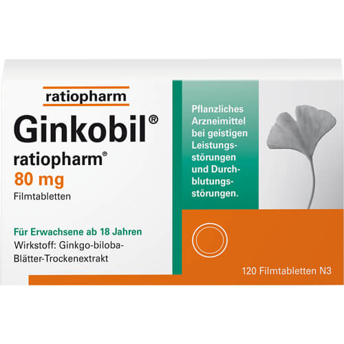 GINKOBIL-ratiopharm 80 mg Filmtabletten GINKOBIL-ratiopharm 80 mg Filmtabletten