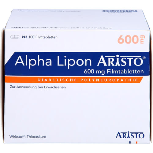 ALPHA LIPON Aristo 600 mg Filmtabletten ALPHA LIPON Aristo 600 mg Filmtabletten