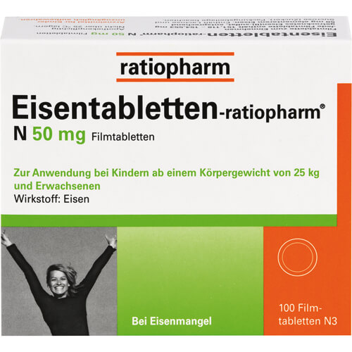 EISENTABLETTEN-ratiopharm N 50 mg Filmtabletten EISENTABLETTEN-ratiopharm N 50 mg Filmtabletten