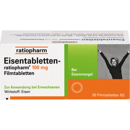 EISENTABLETTEN-ratiopharm 100 mg Filmtabletten EISENTABLETTEN-ratiopharm 100 mg Filmtabletten