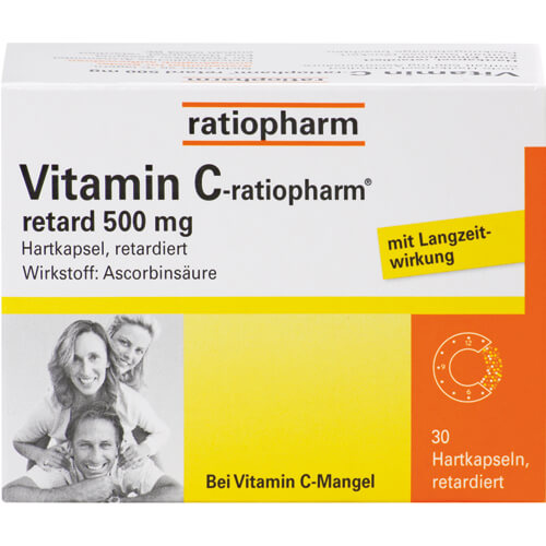 VITAMIN C-RATIOPHARM retard 500 mg Kapseln VITAMIN C-RATIOPHARM retard 500 mg Kapseln