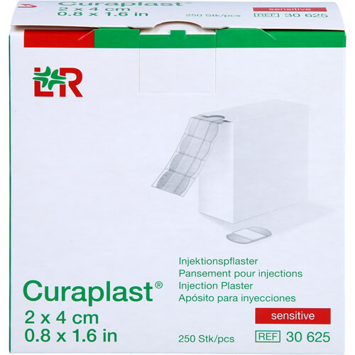 CURAPLAST Inj.-Pflaster sensitiv 2x4 cm CURAPLAST Inj.-Pflaster sensitiv 2x4 cm