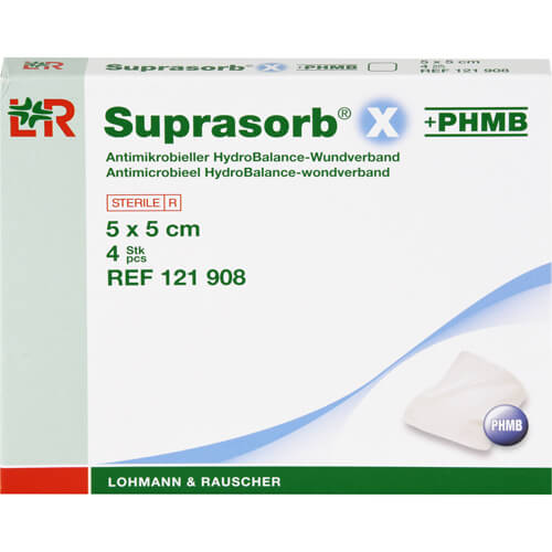 SUPRASORB X+PHMB HydroBalance Wundverb.5x5 cm SUPRASORB X+PHMB HydroBalance Wundverb.5x5 cm