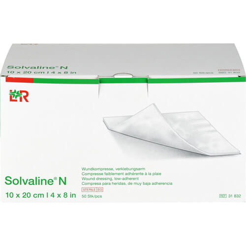 SOLVALINE N Kompressen 10x20 cm steril SOLVALINE N Kompressen 10x20 cm steril