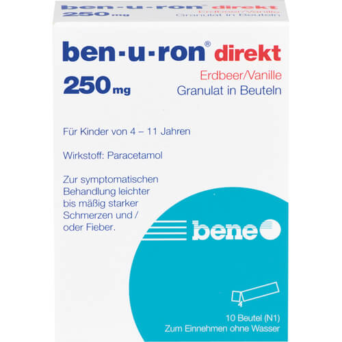 BEN-U-RON direkt 250 mg Granulat Erdbeer/Vanille BEN-U-RON direkt 250 mg Granulat Erdbeer/Vanille