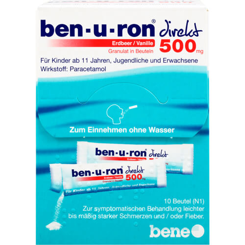 BEN-U-RON direkt 500 mg Granulat Erdbeer/Vanille BEN-U-RON direkt 500 mg Granulat Erdbeer/Vanille