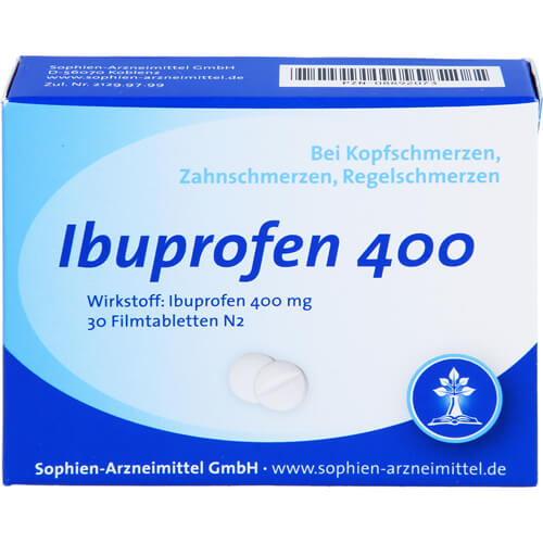 IBUPROFEN Sophien 400 Filmtabletten IBUPROFEN Sophien 400 Filmtabletten