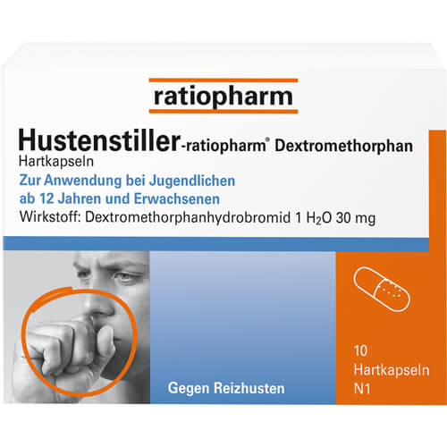 HUSTENSTILLER-ratiopharm Dextromethorphan Kapseln HUSTENSTILLER-ratiopharm Dextromethorphan Kapseln