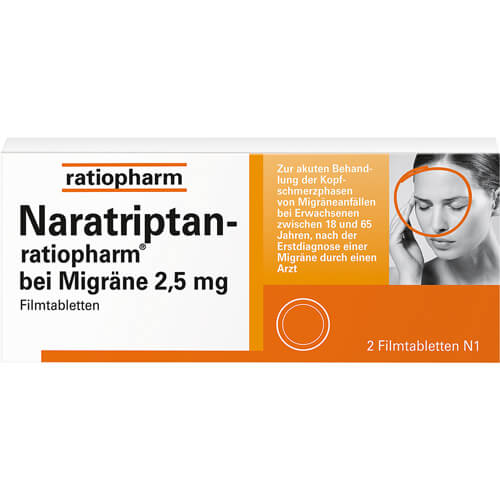 NARATRIPTAN-ratiopharm bei Migräne Filmtabletten NARATRIPTAN-ratiopharm bei Migräne Filmtabletten