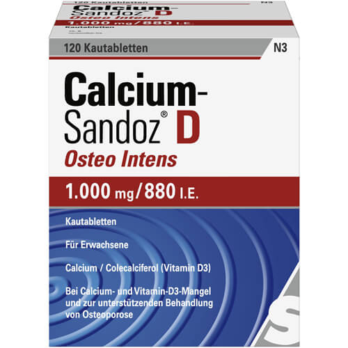 CALCIUM SANDOZ D Osteo intens Kautabletten CALCIUM SANDOZ D Osteo intens Kautabletten