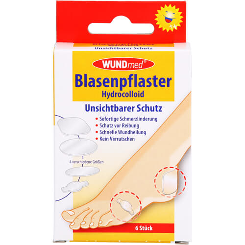 BLASENPFLASTER hydrocolloid 4 Größen transparent BLASENPFLASTER hydrocolloid 4 Größen transparent