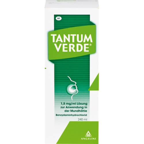 TANTUM VERDE 1,5 mg/ml Lösung z.Anw.i.d.Mundhöhle TANTUM VERDE 1,5 mg/ml Lösung z.Anw.i.d.Mundhöhle