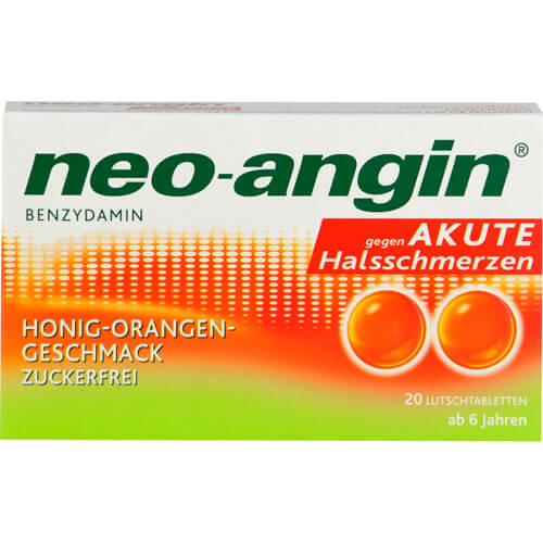 NEO-ANGIN Benzydamin akute Halsschmerz.Honig-Oran. NEO-ANGIN Benzydamin akute Halsschmerz.Honig-Oran.
