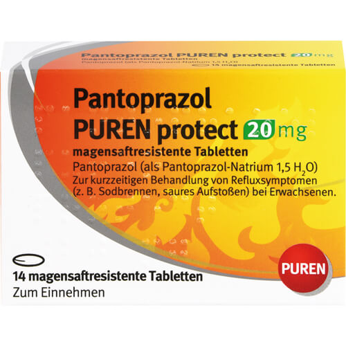 PANTOPRAZOL PUREN protect 20 mg magensaftres.Tabl. PANTOPRAZOL PUREN protect 20 mg magensaftres.Tabl.