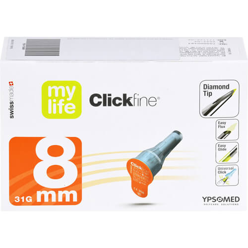 MYLIFE Clickfine Pen-Nadeln 8 mm 31 G MYLIFE Clickfine Pen-Nadeln 8 mm 31 G