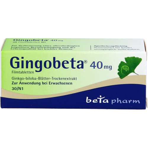 GINGOBETA 40 mg Filmtabletten GINGOBETA 40 mg Filmtabletten