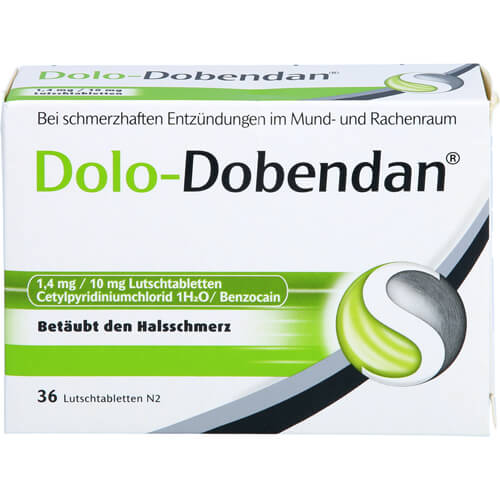 DOLO-DOBENDAN 1,4 mg/10 mg Lutschtabletten DOLO-DOBENDAN 1,4 mg/10 mg Lutschtabletten