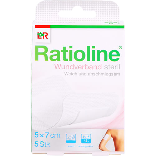 RATIOLINE Wundverband 7x5 cm steril RATIOLINE Wundverband 7x5 cm steril