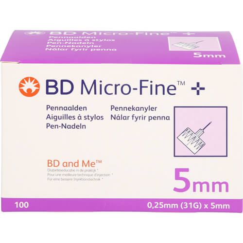 BD MICRO-FINE+ Pen-Nadeln 0,25x5 mm 31 G BD MICRO-FINE+ Pen-Nadeln 0,25x5 mm 31 G