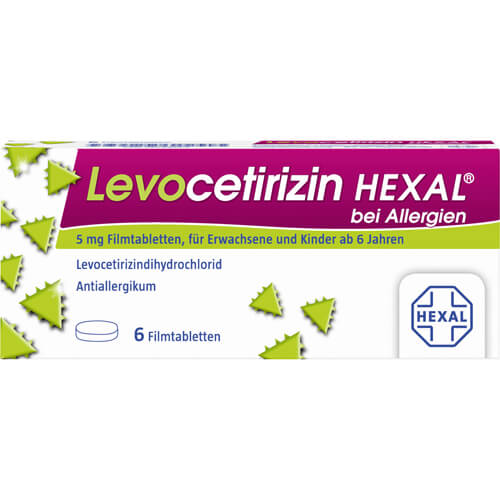 LEVOCETIRIZIN HEXAL bei Allergien 5 mg Filmtabl. LEVOCETIRIZIN HEXAL bei Allergien 5 mg Filmtabl.